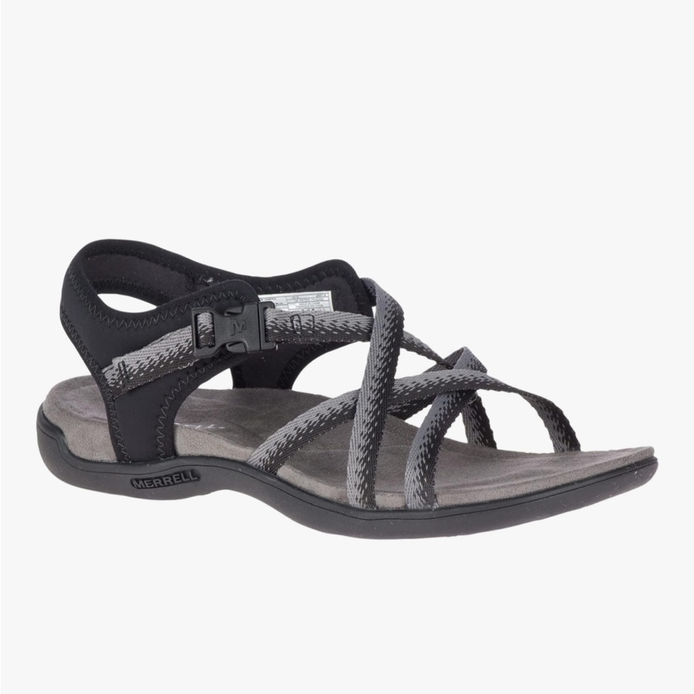 Merrell Black Charcoal Muri Lattice Sandals - Picture 13 of 13